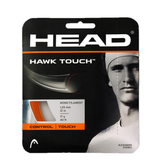 HEAD Hawk Touch Tennis String (17g, Red)