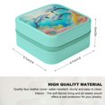 thumbnail image 2 of Creowell Dolphins Ocean Corals Travel Jewelry Box Organizer for Necklace Ring Earring Green, 2 of 5