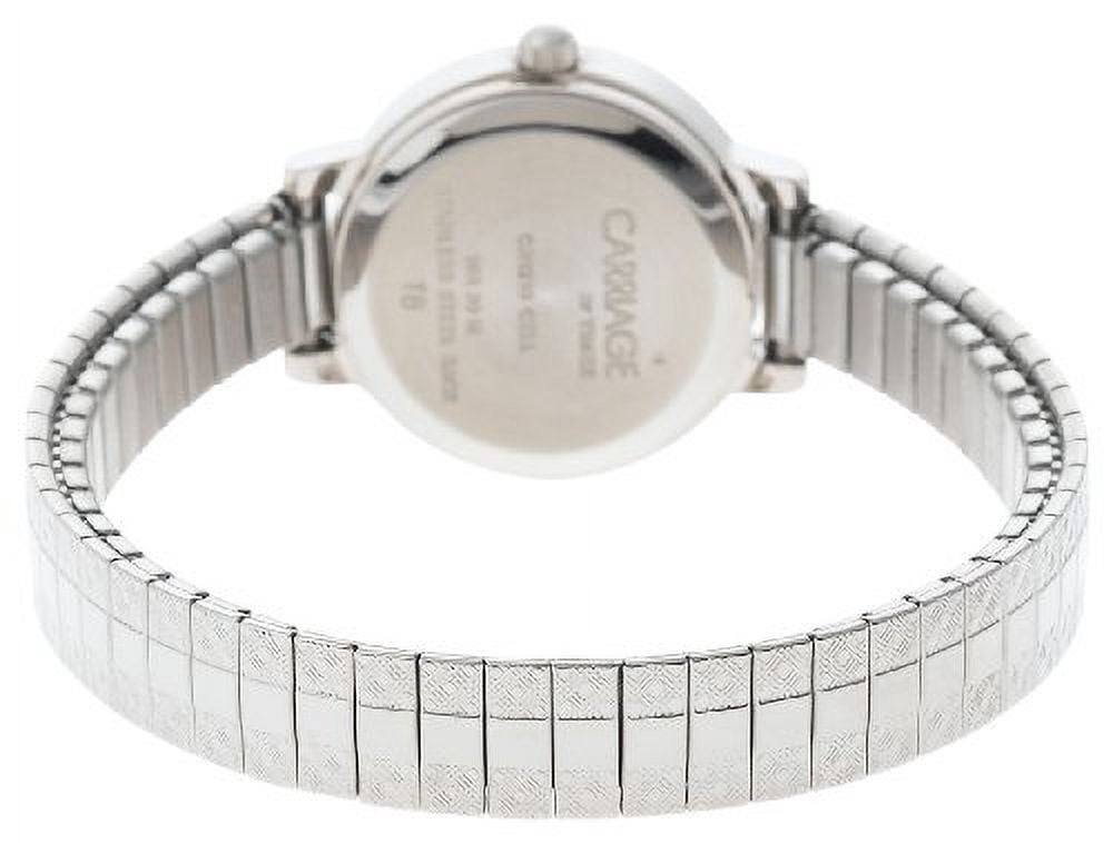 Carriage Women's Corinne Watch, Silver-Tone Stainless Steel Expansion Band