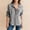 Gray, variant on Women’s Heart Print Shirts Button down Loose Lapel Collar Long Sleeve Blouses Versatile Business Casual Tops