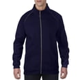 thumbnail image 1 of Gildan CtnRingSpun Zip Navy, 1 of 1