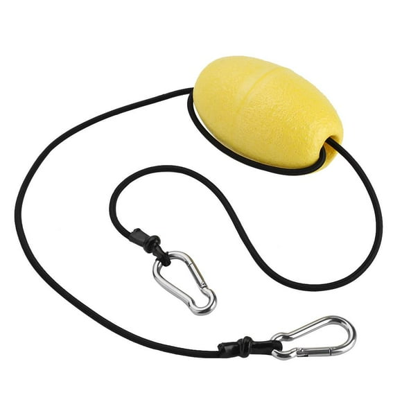 Zyyini anchor tow rope, anchor tow line,Kayak Drift Anchor Tow Nylon Rope With EVA Buoy Steel Clips Kayak Accessory