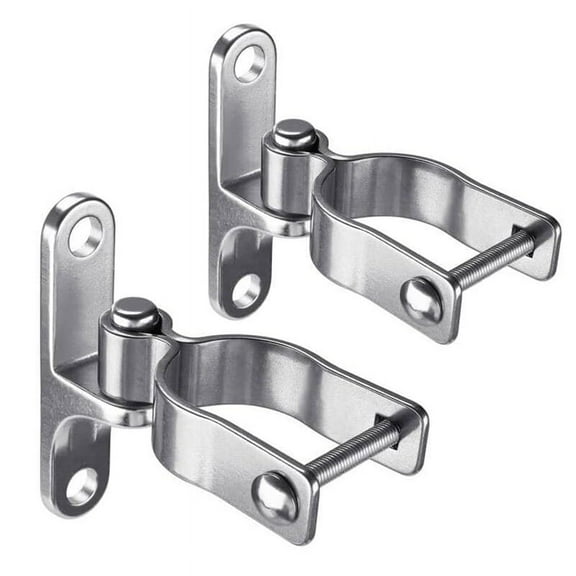 New 2-Pack Wall Mount Gate Hinge 1-3/8Inch Farm Hinge, 304 Stainless Steel Tube Fence