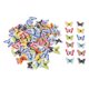 thumbnail image 4 of 100 botones de madera de mariposa de 1 pulgada con impresión mixta, botones de madera decorativos para coser manualidades tipo 5, 100 piezas de 1 pulgada, 4 of 5