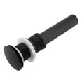 thumbnail image 4 of Ensamblaje de desagüe emergente Nikou para lavabo de baño de latón G1 de 1/4 sin rebosadero cromo negro, 4 of 12