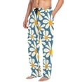 thumbnail image 2 of FORMRS Mens Pajama Pants with Pockets Cotton Sleepwear Lounge Bottoms Sizes S-2XL, Whimsy Daisy Pattern, 2 of 7