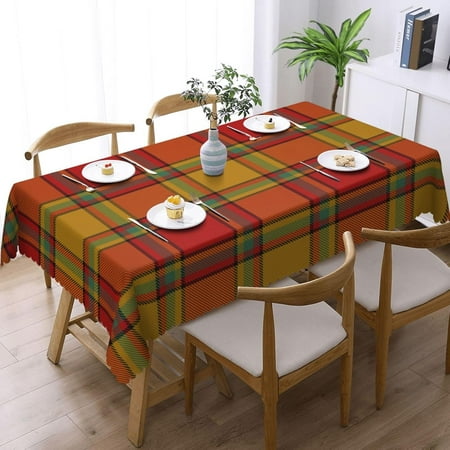 

Rectangle Table Cloth Clan Scrymgeour Tartan Resistant Washable Tablecloth Decorative Table Cover for Dining Indoor and Outdoor