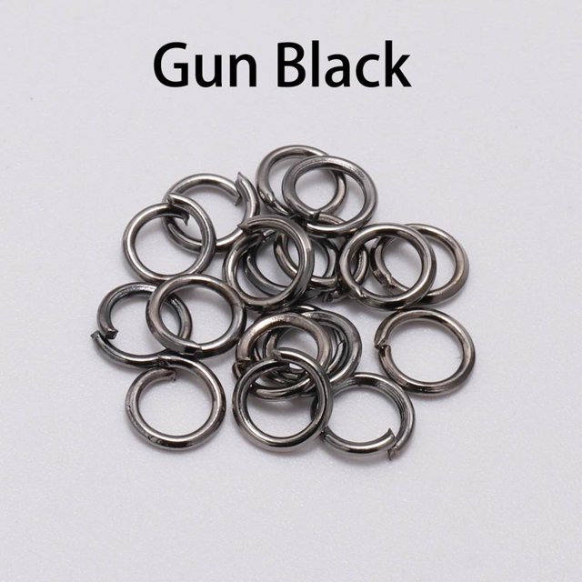 Lote de 50-200 unidades de anillos de salto de 3-20mm, conectores de anillos divididos para accesorios de fabricación de joyas Diy, suministros al por mayor
