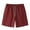 Red, variant on WREESH Men's Linen Shorts Casual Solid Summer with Pockets Drawstring Middle Waist Sport Short Pants Black