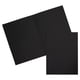 thumbnail image 1 of Jam Paper Carpetas De Presentación De Lino Texturizado Con Dos Bolsillos - Carpeta Comercial Tamaño Carta - Negro - Paquete De 6, 1 of 5
