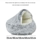 thumbnail image 4 of Plush Hooded Cat Bed - Cozy Semi-closed Cave for Calm and Comfort ShopWise Round, 4 of 14