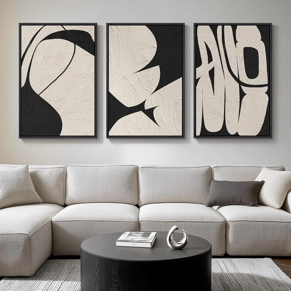 Neutral Singg Wall Art for Living Room, 3 Piece Modern Canvas Prints Paintings Artwork for Walls-Tan Beige Brown Minimalist Pictures for Living Room Hallway Bedroom Wall Decor