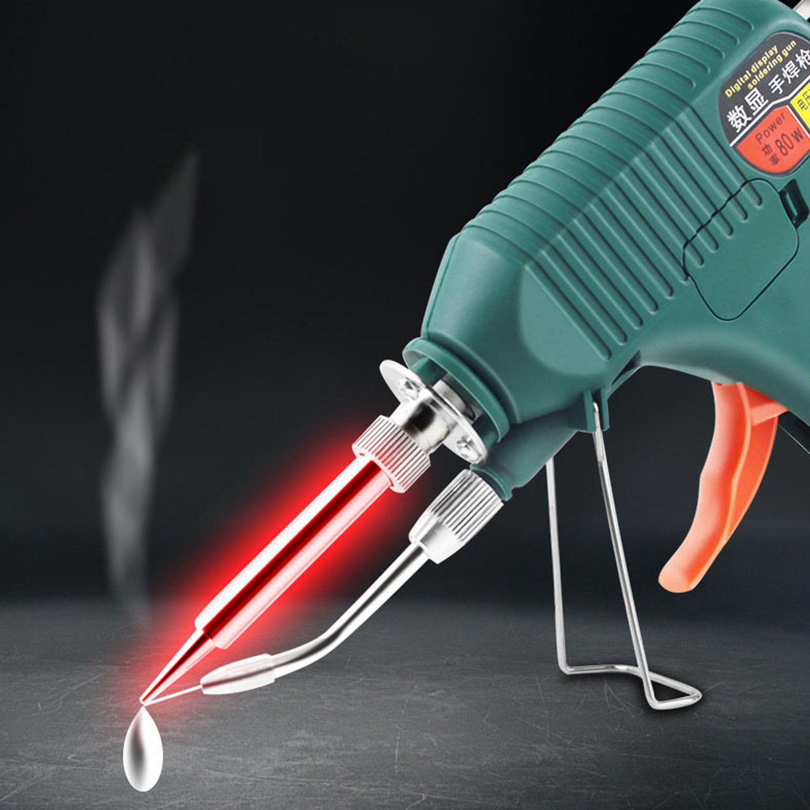ZYXWVU Digital Display Handheld Manual Soldering Iron Internal Heating Automatic Tin Feeding High Power Professional Repair Handy Tool