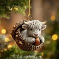 thumbnail image 4 of Adorno Navideño de Animales Del Bosque de 8 Cm | Colgante Navideño de Acrílico | Decoración Caprichosa de Animales Del Bosque | Ideal Como Regalo para Árbol, Corona, Guirnalda o Centro de Mesa, 4 of 6