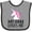 Heather and Black, variant on Inktastic My Oma Loves Me Girl Unicorn Girls Baby Bib