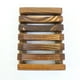 thumbnail image 4 of Fiudx Jabonera de Madera Natural, Diseño Resistente Al Agua, Textura Moderna y Transparente, Soporte Resistente a La Humedad, Madera Roja Duradera, Organizador para El Baño, Fácil de Limpiar, Juego d, 4 of 4