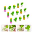 thumbnail image 3 of 15pcs Cartoon Erasers Creative Cactus Shape Rubber Erasers Student Stationery, 3 of 3