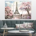 thumbnail image 3 of Design Art - Eiffel with Pink Flowers, 3 of 3
