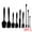 Black, variant on Unique Bargains 9Pcs Kitchen Spatula Set Heat-Resistant Cooking Utensils Colorful