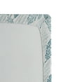 thumbnail image 3 of Ambesonne Teal and White Fitted Sheet, Grunge Feathers, Queen Size, Teal Dark Blue White, 3 of 3