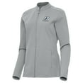 thumbnail image 2 of Women's Antigua  Gray Chris Buescher Regard Full-Zip Jacket, 2 of 3