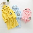 thumbnail image 3 of WOLLED Robe en Polaire pour Garçons et Filles, à Capuche, Couleur Unie, 1-12 Ans, 3 of 8