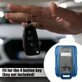thumbnail image 3 of 1 Set Car Key Fob Cover 4 Button Protector Case with Keychain Blue Replaces for GMC Sierra 2014-2016, 3 of 7