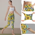 thumbnail image 4 of JUSLIO Womens High Elastic Slim with Pockets Workout Yoga Capris Leggings, 4 of 8