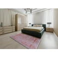 thumbnail image 4 of Ahgly Company Indoor Round Mid-Century Modern IndianRed Oriental Area Rugs, 4' Round, 4 of 6