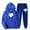 Blue 3, variant on Sweatsuits For Women Set 2 Piece Jogging Outfit Casual Loose Heartbeat Print Hoodie Tracksuit Long Pant Hooded Sport Outfits,Orange 2,XL