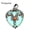 Turquoise, variant on Natural Crystal Chakra Heart Double Dragon Pendant Quartz Skull Reiki Healing-Turquoise