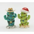 thumbnail image 3 of Ceramic Christmas Cactus Salt and Pepper Shakers  Mom, 3 of 3