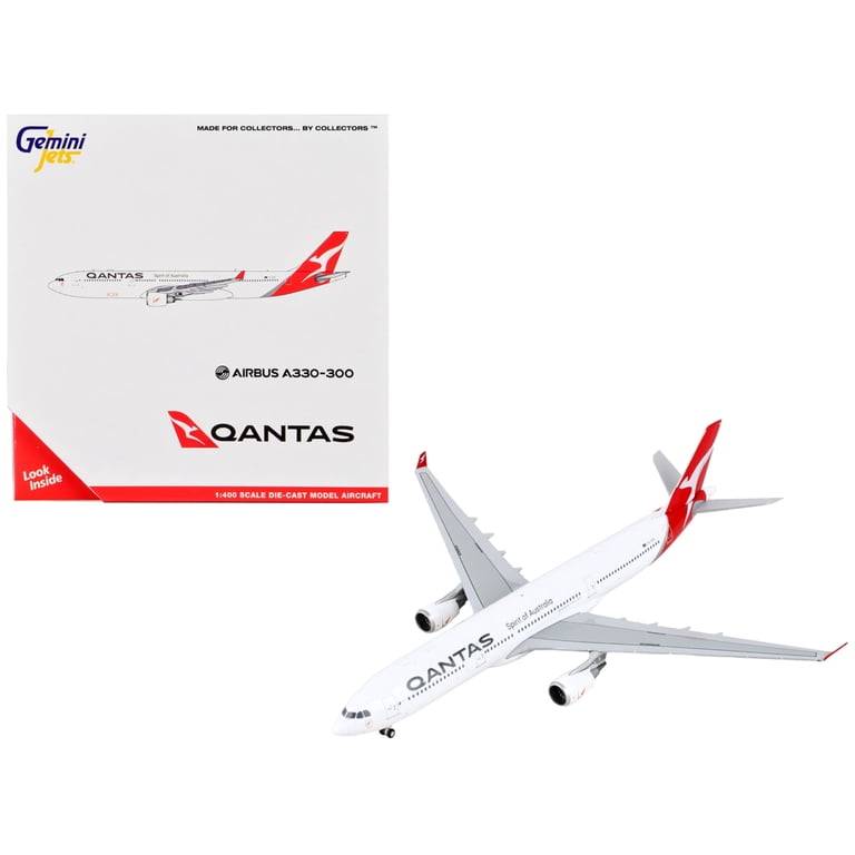 Ｍ08/02a0708☆AIRBUS A330-300 1:400 QANTAS Airbus A330-300 Commercial Aircraft 