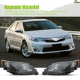 thumbnail image 2 of Car Head Light Assembly for 2012-2014 Toyota Camry, Clear Len,Black Housing,12TYCM, 2 of 10