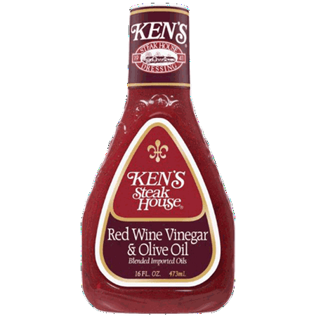 (3 Pack) Ken's Steakhouse Dressing, Red Wine Vinegar Olive Oil, 16 Fl