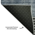 thumbnail image 5 of Addison Rugs Mayfield Premium Machine Washable Transitional Geometric Blue Rectangle Rug, 3' x 5', 5 of 7