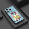 thumbnail image 3 of Destaca con una llamativa funda de teléfono plateada mate con diseño de dibujos animados para iPhone15 Pro Max 14 13 12 Pro 11, 3 of 4