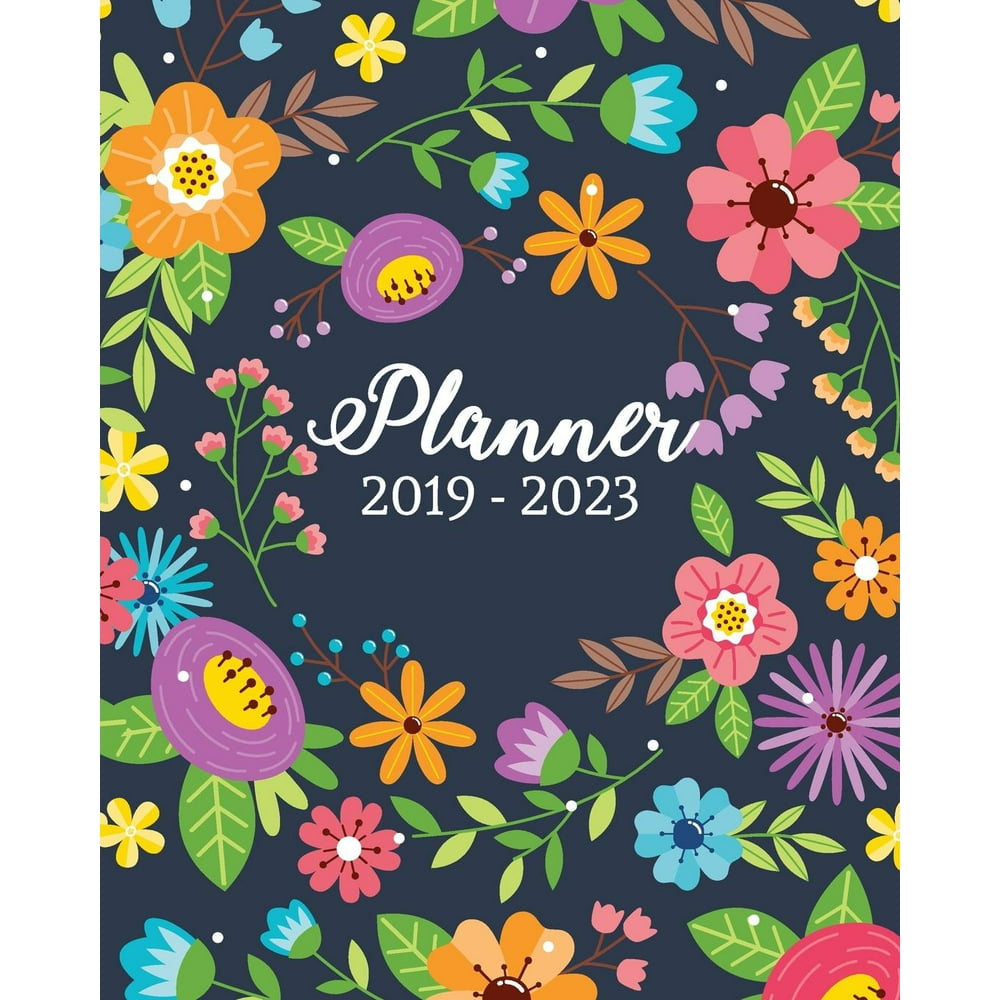 2023 Calendar Cover 20192023 Planner Monthly Schedule Organizer, 60 Months Calendar Planner Agenda with Holidays 8