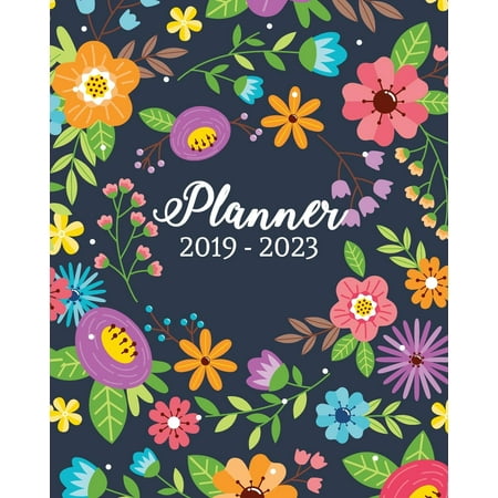 Ring Agenda Cover 2019-2023 Planner: Monthly Schedule Organizer, 60 Months Calendar Planner Agenda with Holidays 8