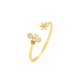 thumbnail image 2 of Minnieouse Anillo abierto Daisy Bee anillos de dedo de moda resistente oro impermeable tamaño pequeño joyería mujer regalo adulto Festival Ropa, zapatos y accesorios Miscelánea Minnieouse AP016724-00, 2 of 6