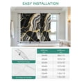 thumbnail image 6 of Black Marble Tie Up Curtains for Windows 63 Inch Length Balloon Curtains Kitchen Adjustable Balloon Window Shade Grey Gold Texture Vintage Farmhouse Art Tie Up Valance Bathroom Curtain Window 52"x63", 6 of 6