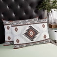 thumbnail image 4 of Brown Beige Boho Throw Pillow Cover 12 x 20 Inch Decorative Pillow Cover Vintage Ethnic Tribal Southwestern Lumbar Pillowcase Seasonal Rectangle Cushion Case for Couch Sofa Bed Living Room, 4 of 7