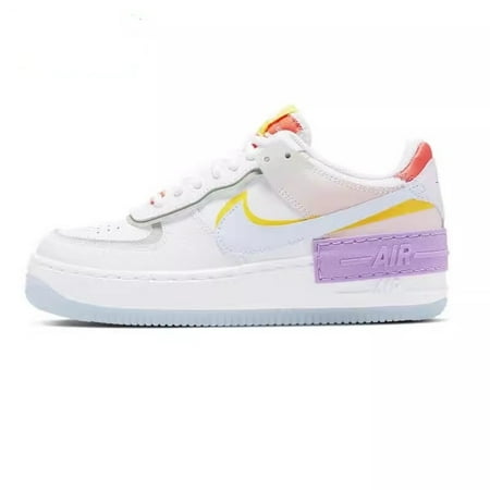 

Nlke Alr Force 1 AF1 Macaron Candy White and Blue Sports Casual Board Shoes Women