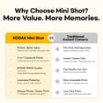 thumbnail image 2 of KODAK Mini Shot 3 Retro 4PASS 2-in-1 Instant Camera and Photo Printer (3x3 inches) + 8 Sheets, Yellow, 2 of 10
