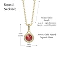 thumbnail image 3 of Collar para Mujer con Cristal Fino Swarovski Rosetti– Bañado en Oro 14k- Collar Elegante y Brillante-Collares de Mujer de Moda- Joyería para Mujer de Moda- Regalo especial Ortiz Espinosa Temporada, 3 of 5