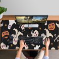 thumbnail image 4 of Long Mouse Pads for Desk,Halloween Ghosts Pumpkins and Stars Desk Mats on Top Of Desks, Desk Mouse Pad Extra Large with 3mm Non-Slip Base and Stitched Edge for Gaming,Office,Work,Home 47.3x23.6in, 4 of 5