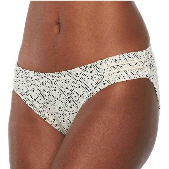 Apt 9 Ivory Crochet Shirred Hipster Bikini Bottoms Swimwear Women's XXL