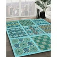 thumbnail image 3 of Ahgly Company Machine Washable Indoor Rectangle Transitional Green Area Rugs, 8' x 12', 3 of 7