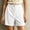White women's high waisted shorts with pockets a1, variant on Cagogo Women's High Waisted Shorts with Pockets Solid Casual Everyday Regular Fit Stretchy Summer Beach Denim Shorts, White S