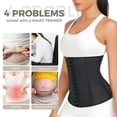 thumbnail image 3 of Waist Trainer for Women Latex,Fajas Colombianas Breathable Workout Waist Cincher Corset, 3 of 7